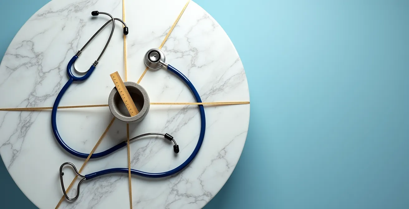 Carte stylisée de l'Europe avec symboles professionnels interconnectés