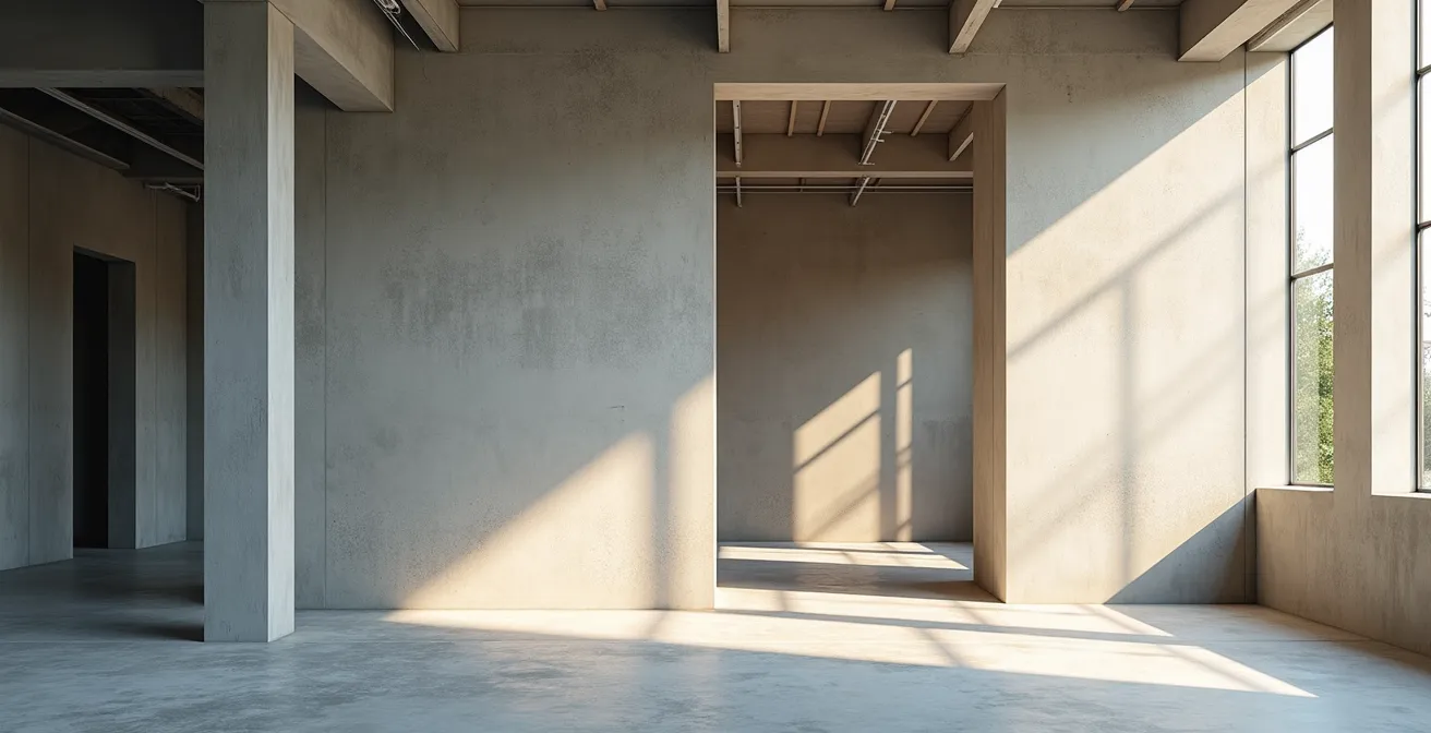 Comparaison visuelle des conditions de travail entre le gros œuvre et les travaux de finition dans le bâtiment